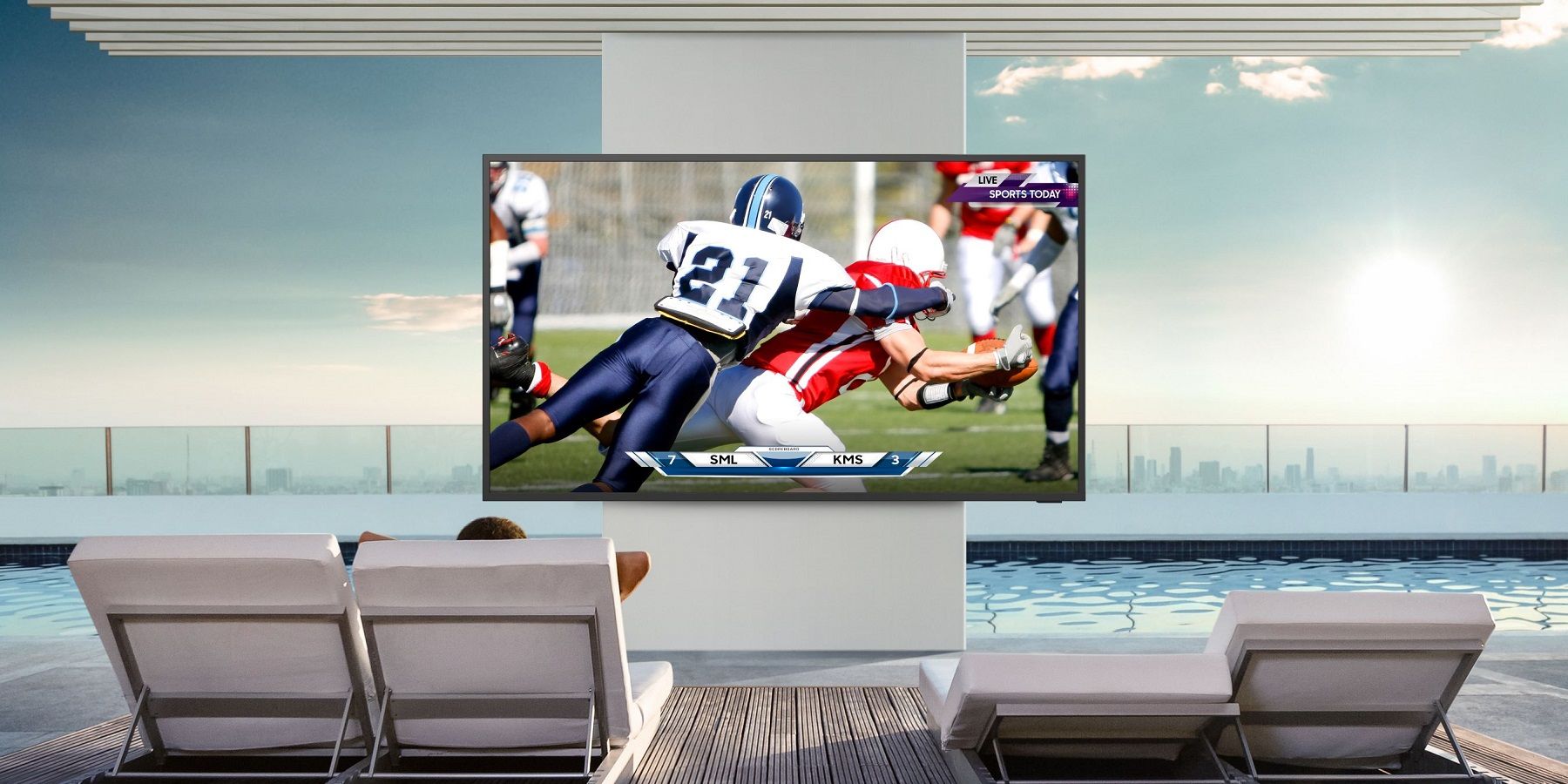 Samsungs New Outdoor 4K TV Is Bright Enough to Watch In Direct Sun & Rain Resistant