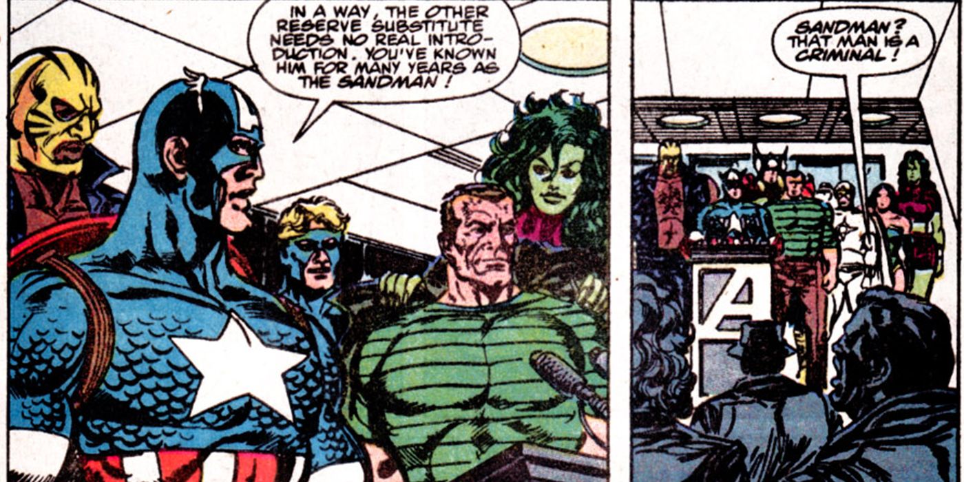 Sandman Joins avengers in Marvel Comics