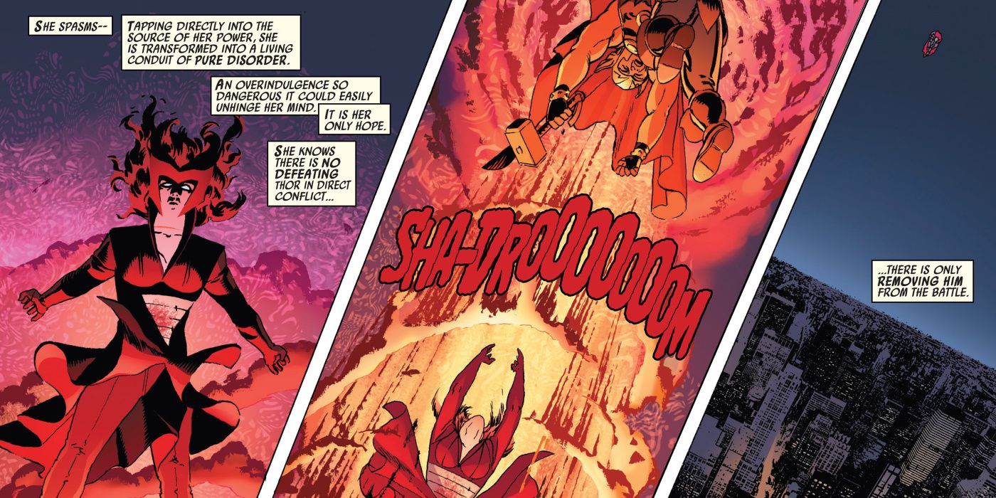 Scarlet Witch Beats Thor in Marvel Comic