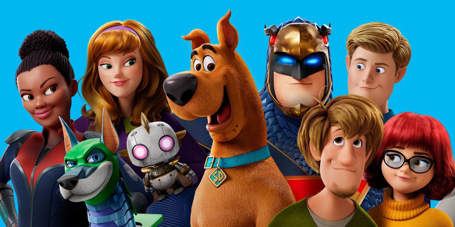 The movie poster with main characters of Scoob!