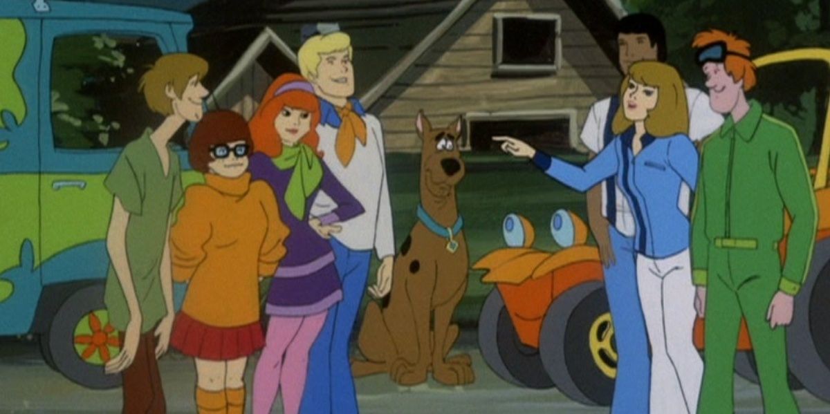 The Scooby Gang meeting the cast of Speed Buggy in The New Scooby-Doo Movies