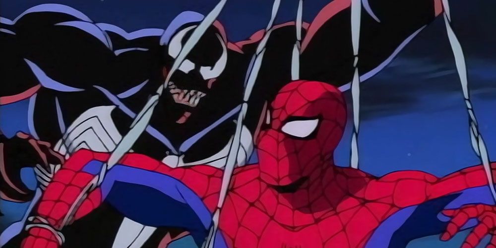 Venom attacks Spider-Man