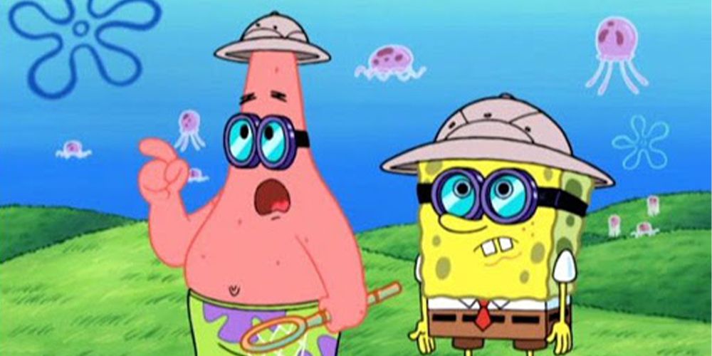 SpongeBob and Patrick jellyfishing