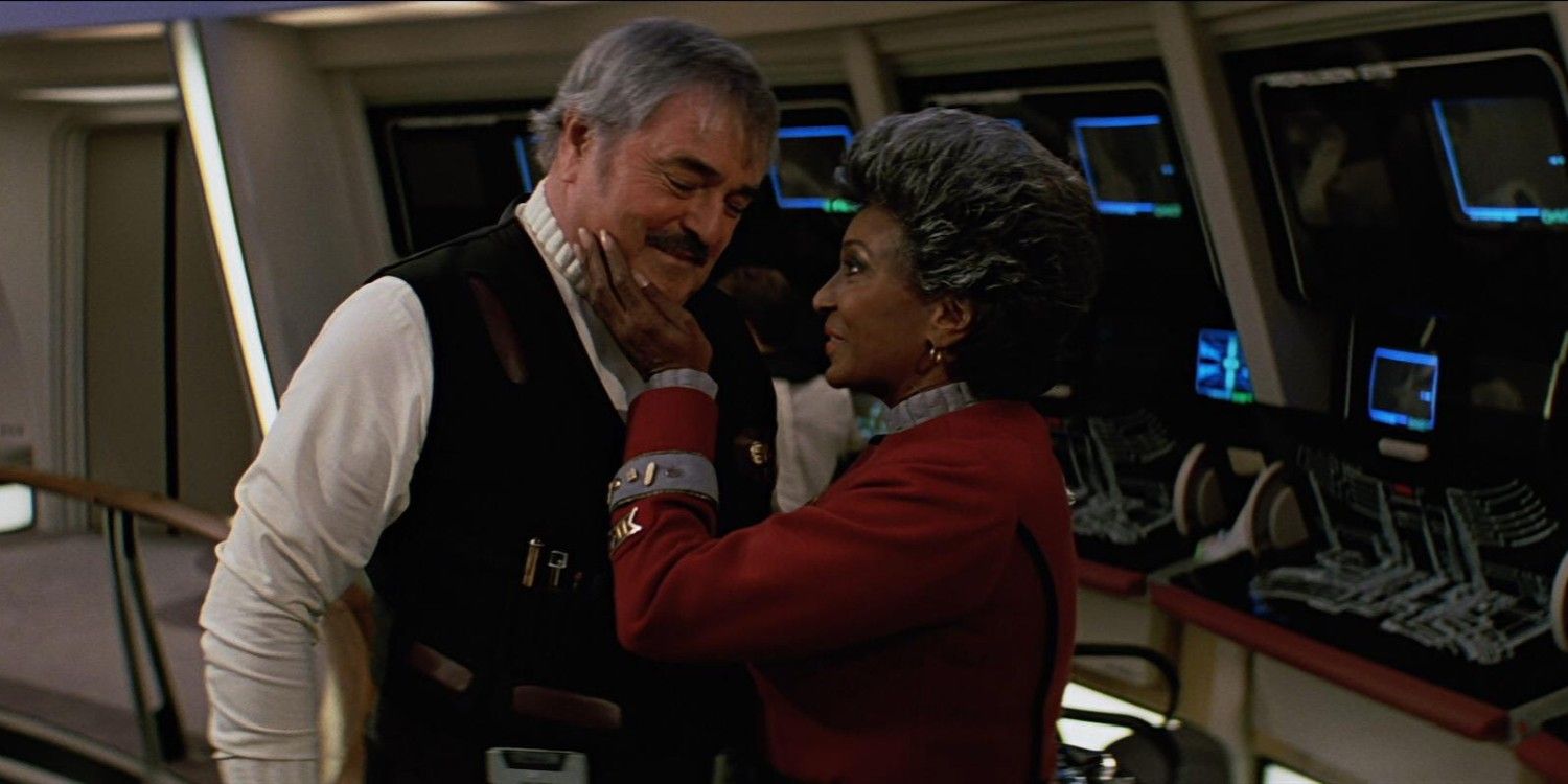Star Trek VI Scotty e Uhura na ponte