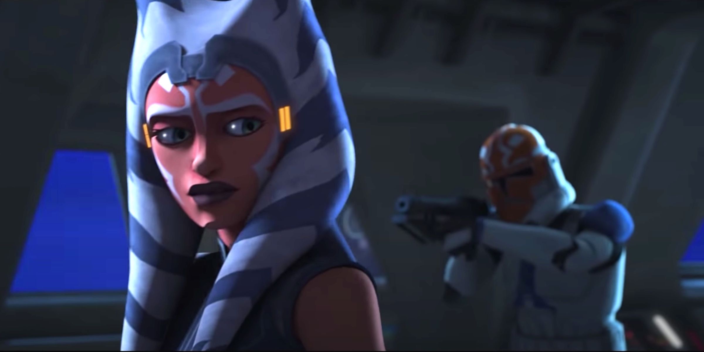 The clones betraying Ahsoka Tano in Star Wars The Clone Wars