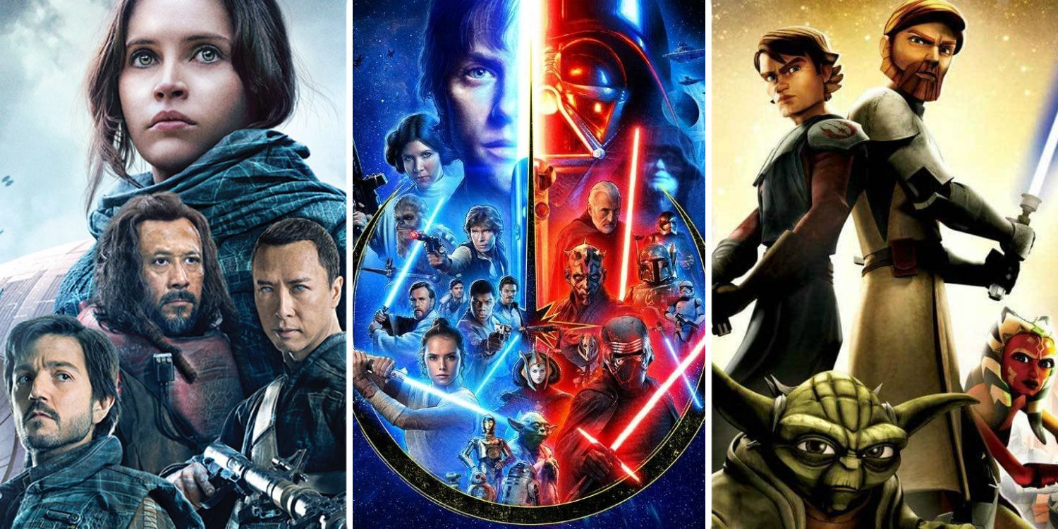 Star Wars Movies Skywalker saga Rogue One Clone Wars