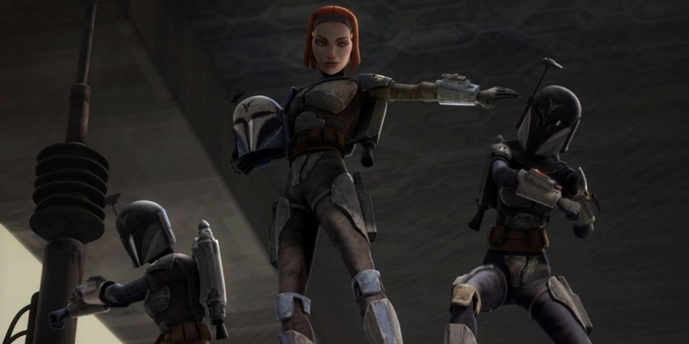 Bo-Katan Kryze and the Nite Owls save Obi-Wan in The Clone Wars