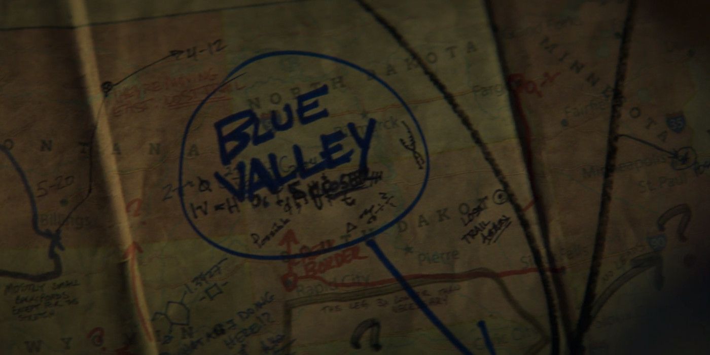 Stargirl Secret Map in Pat's Trunk Showing Blue Valley