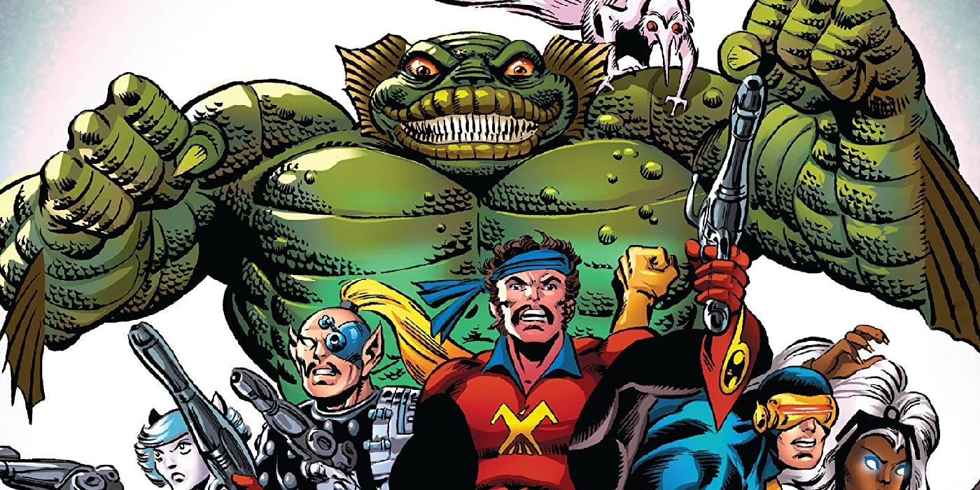 Corsair leads the Starjammers and the X-Men in battle in Marvel Comics.