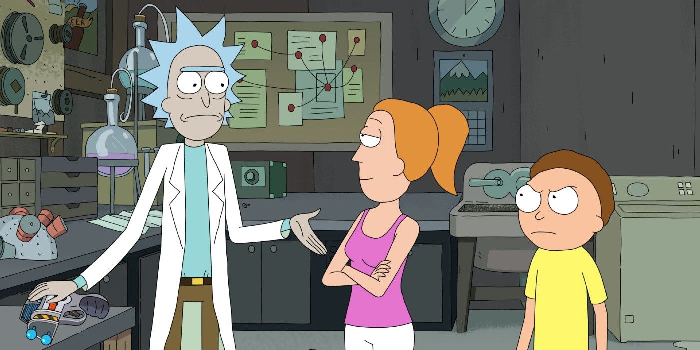 Confident Sumer talks to Rick in Rick and Morty