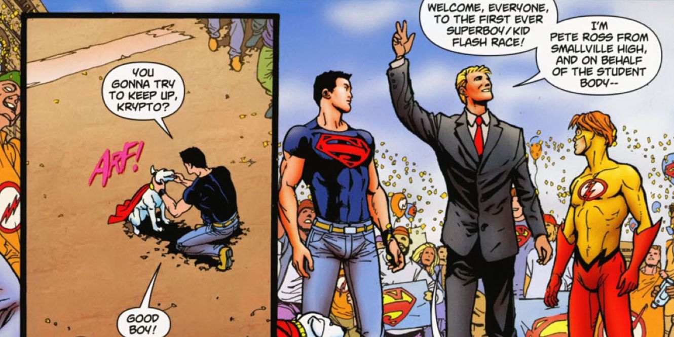 Superboy Kid Flash Comic Race
