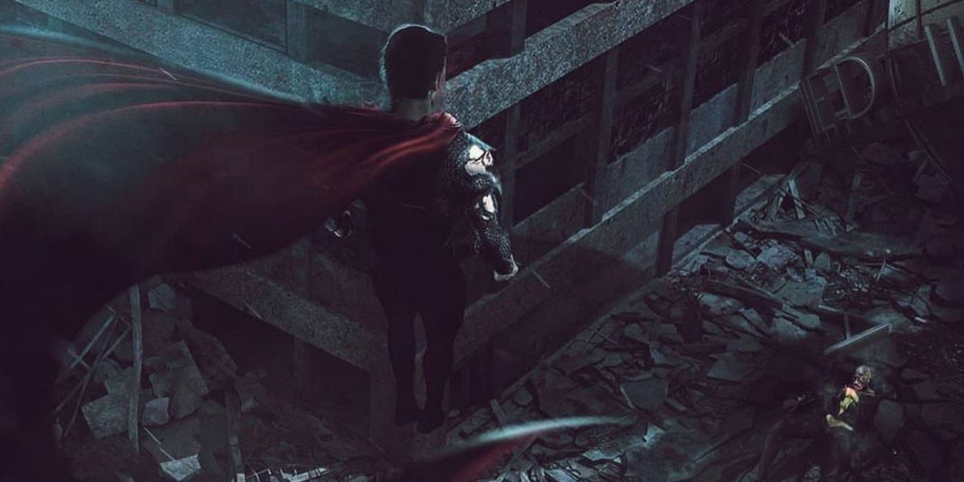 Henry Cavill's SUPERMAN Battles The Rock's BLACK ADAM In This Amazing Piece  Of Fan-Art