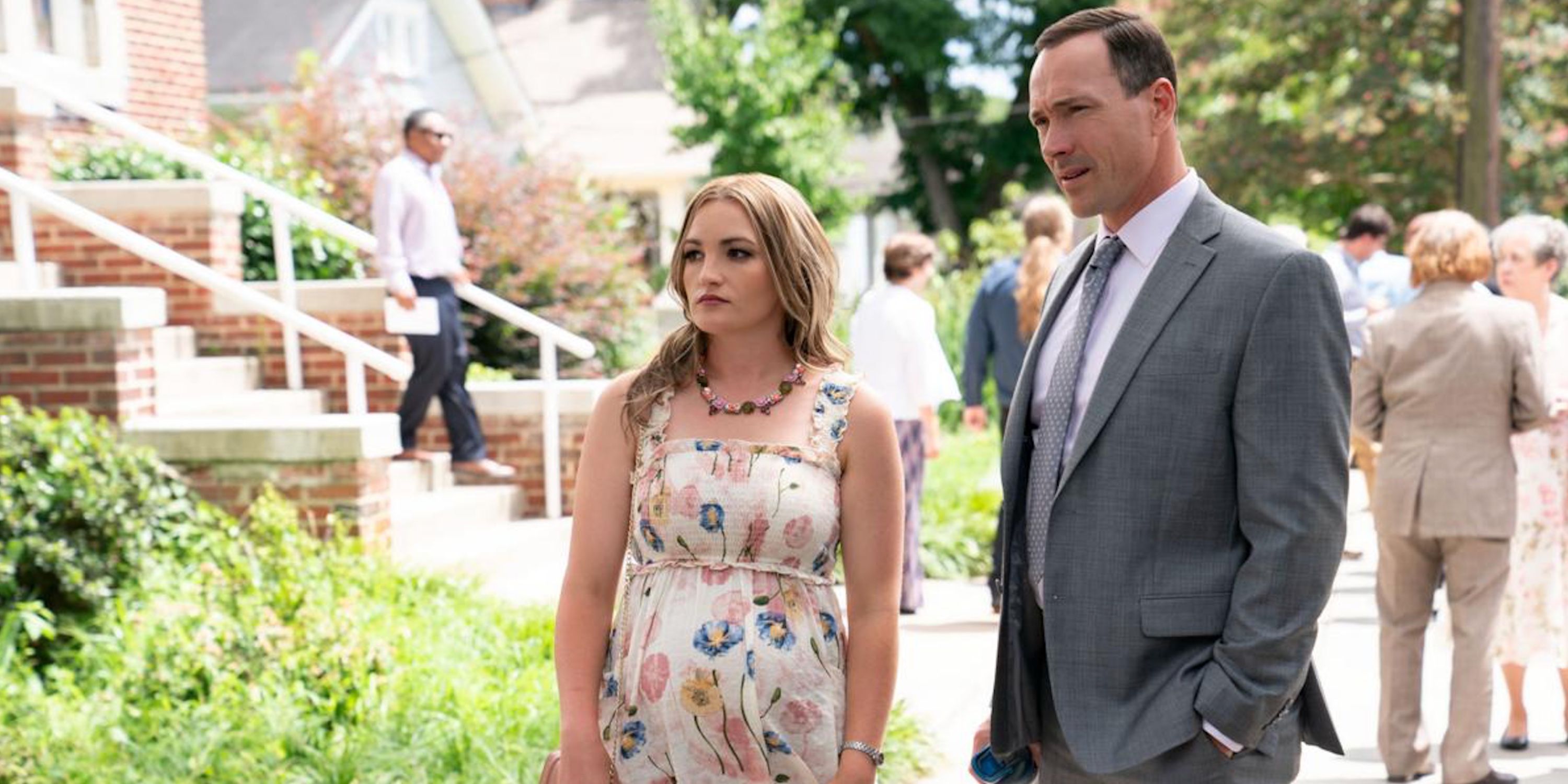 Jamie Lynn Spears and Chris Klein in Sweet Magnolias Season 1 on Netflix