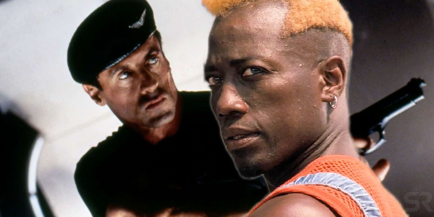 Sylvester Stallone and Wesley Snipes in Demolition Man