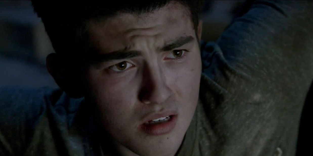 Young Derek Hale looks confused and hurt in Teen Wolf