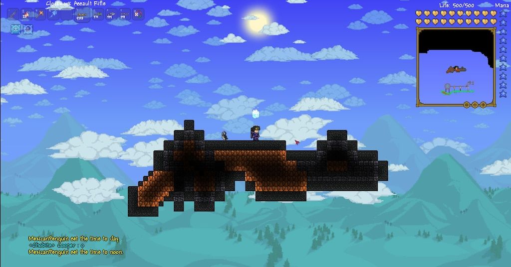 Terraria How To Get The Clockwork Assault Rifle