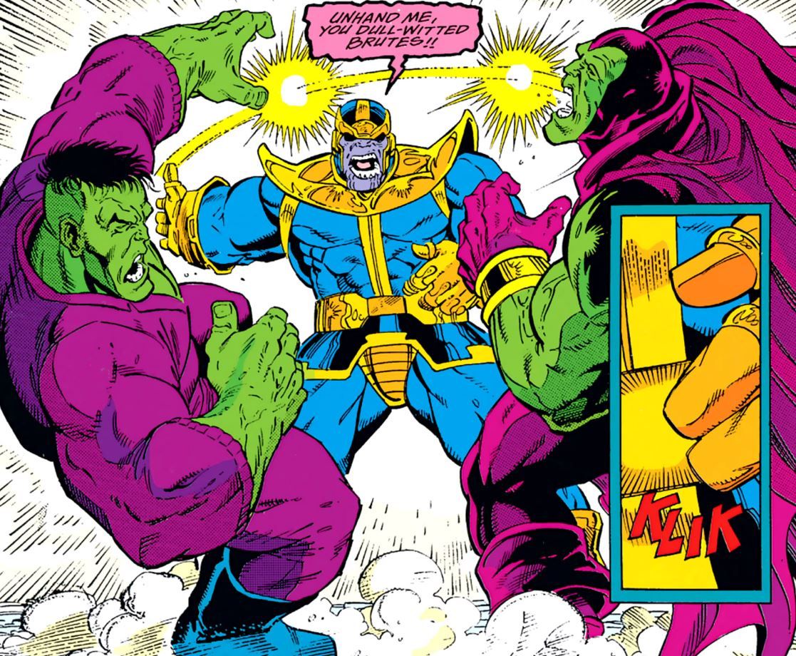 Thanos Slap Drax And Hulk