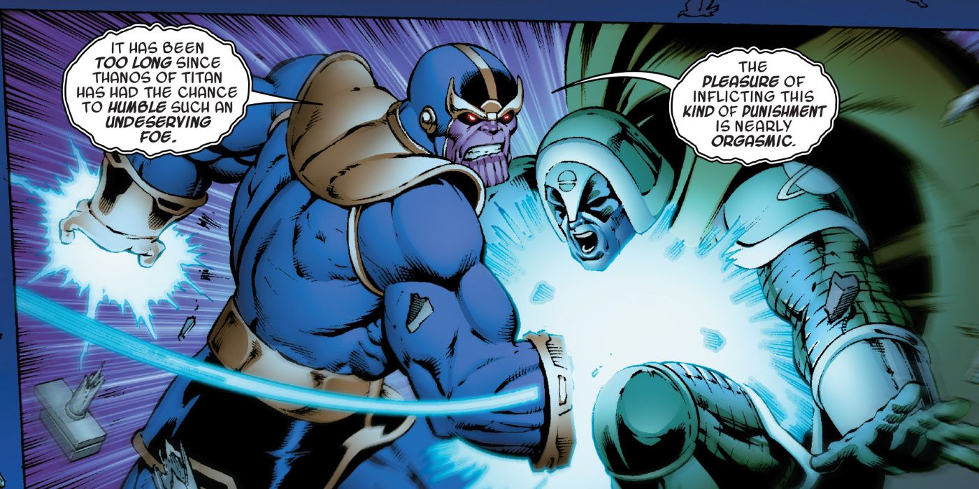 Thanos vs Ronan Accuser Comic Orgasmic