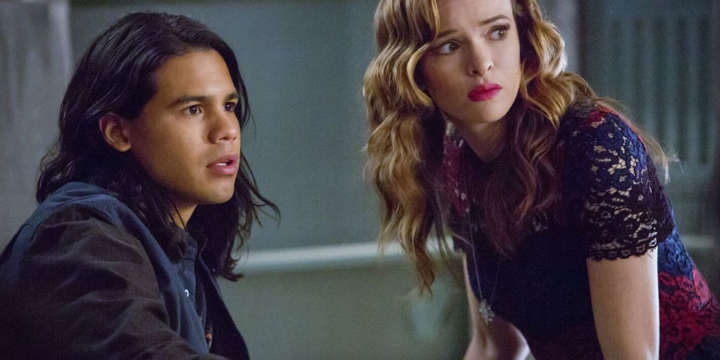 Caitlin Snow and Cisco Ramon in the Flash 