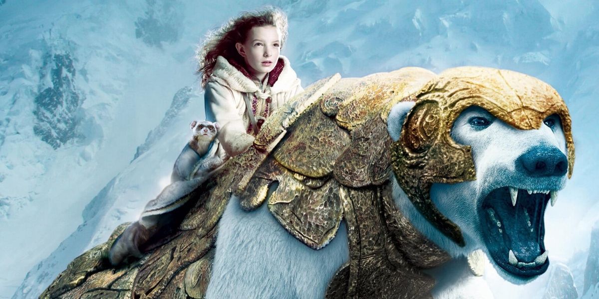 Lyra and Lorek in The Golden Compass