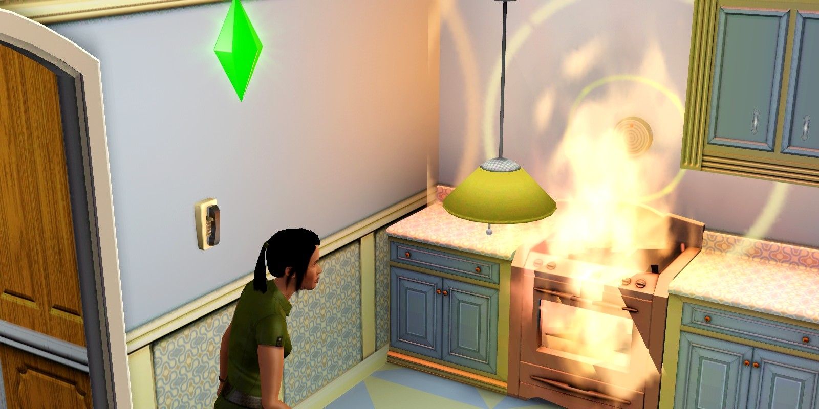 how to start fire in sims 4