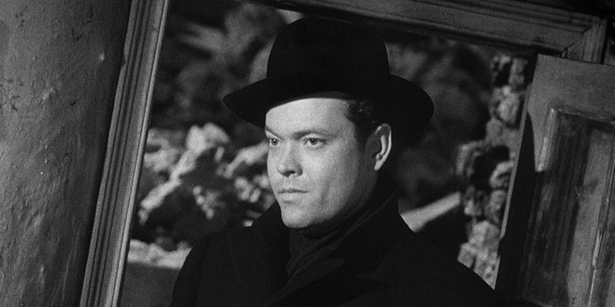 Orson Welles como Harry Lime em O Terceiro Homem