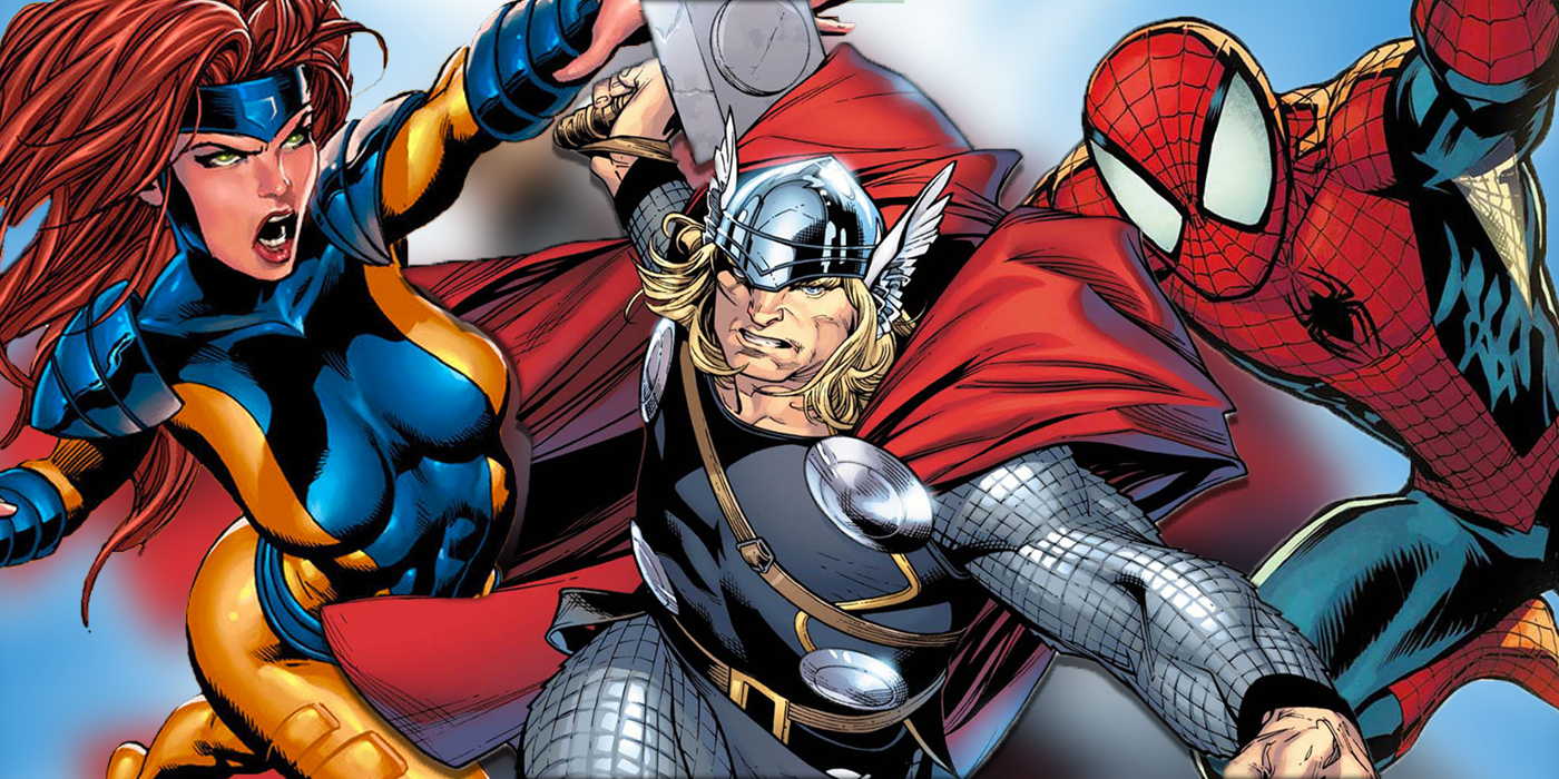 Thor Spider-Man Jean Grey