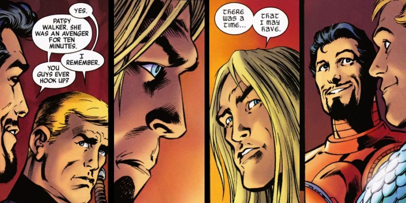 Thor and Patsy Walker Avengers Comic Joke