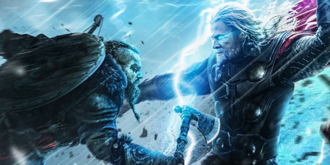 Thor Fights Assassins' Creed Valhalla's Eivor In New Fan Art