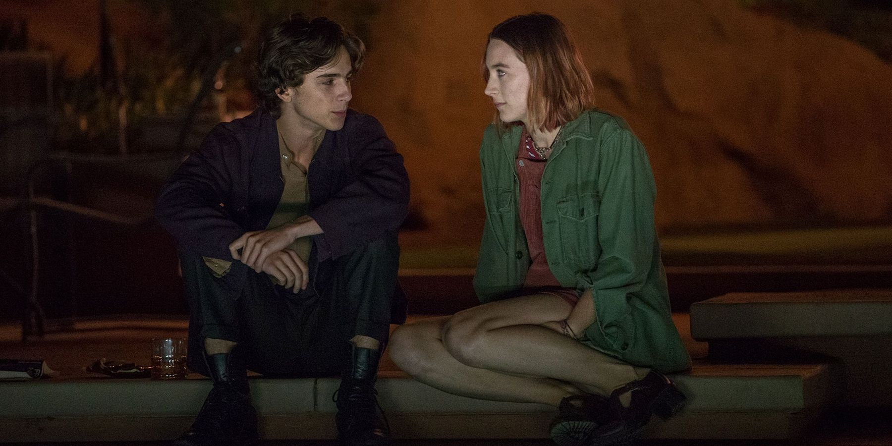 Timothee Chalamet and Saoirse Ronan in Lady Bird