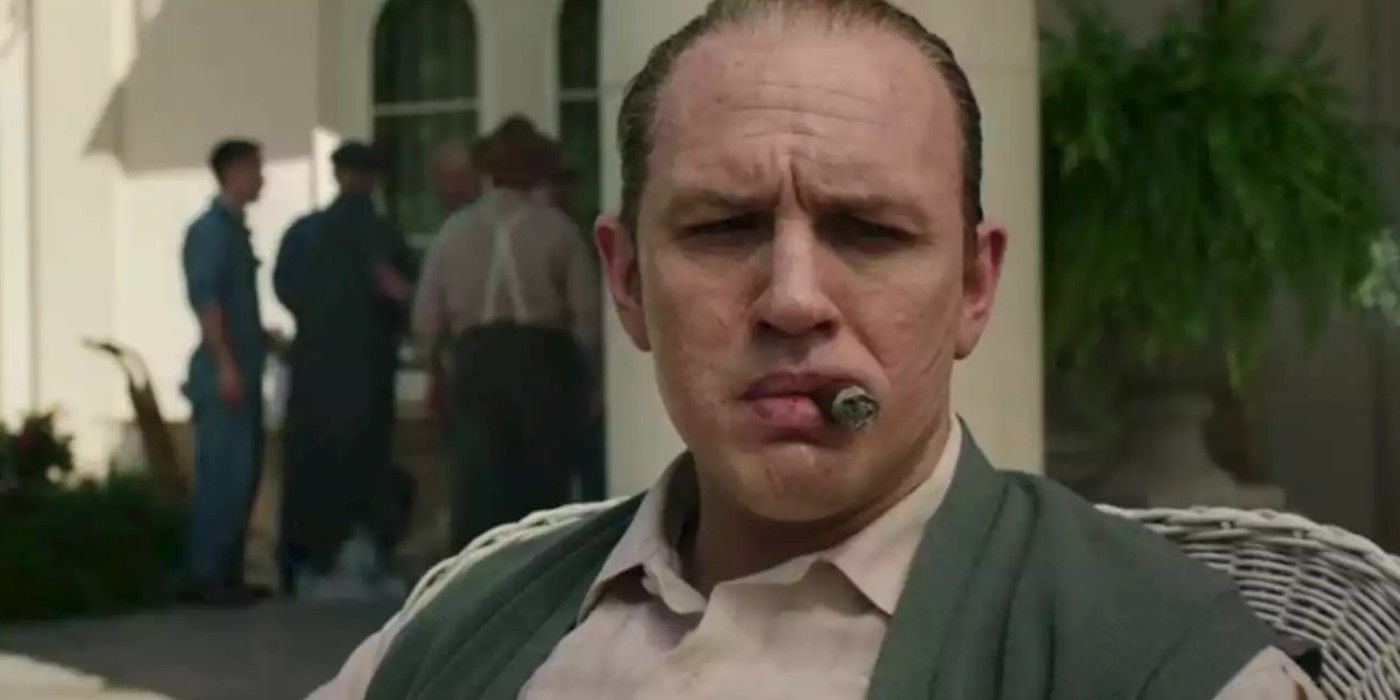 Tom Hardy fumant dans Capone