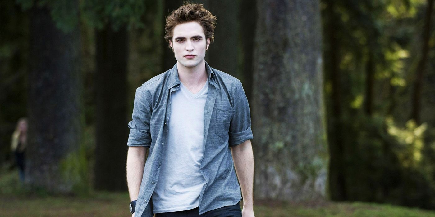Edward Cullen walking towards Bella in Twilight