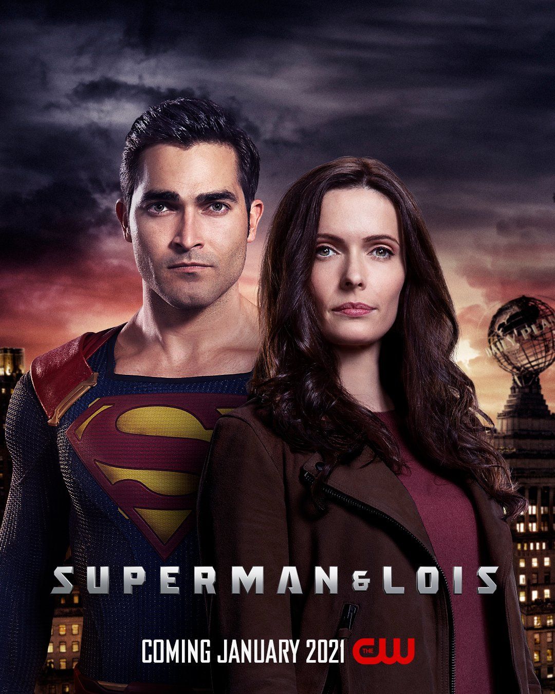 Tyler Hoechlin as Clark Kent Elizabeth Tulloch as Lois Lane Arrowverse Superman and Lois Poster