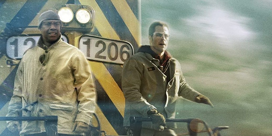 Denzel Washington and Chris Pine on a runaway freight train in Unstoppable