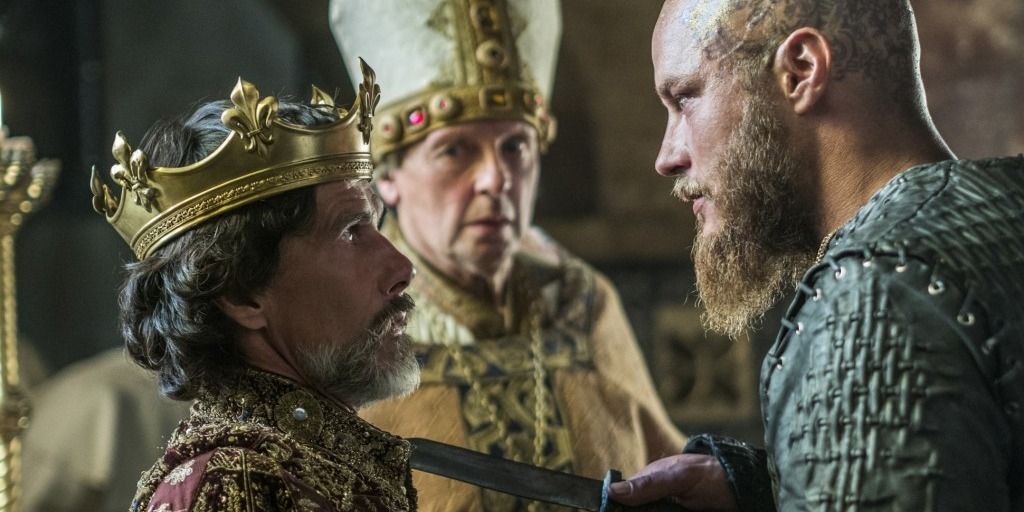 Ragnar ambushes Emperor Charles during the second Paris raid in Vikings