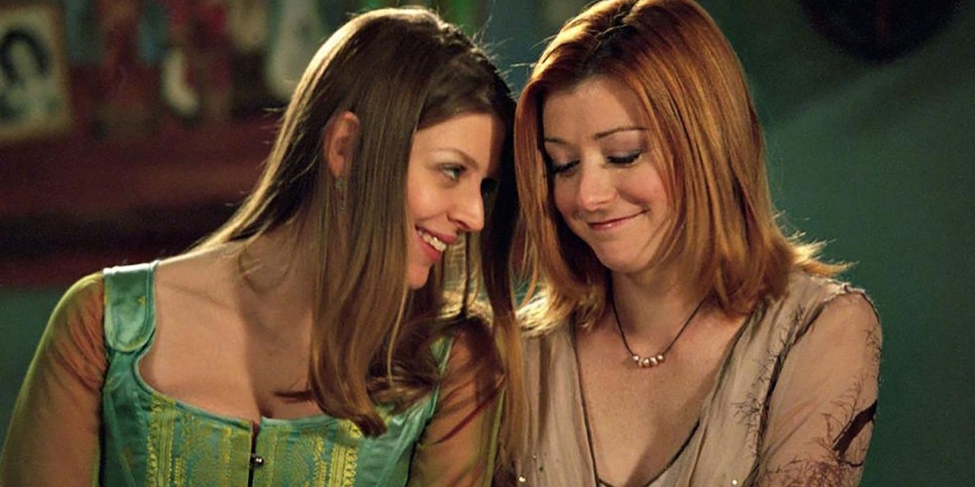 Willow and Tara in Once More with Feeling episode of Buffy The Vampire Slayer.