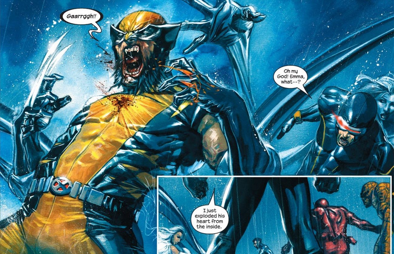 Wolverine Heart Explode Comic