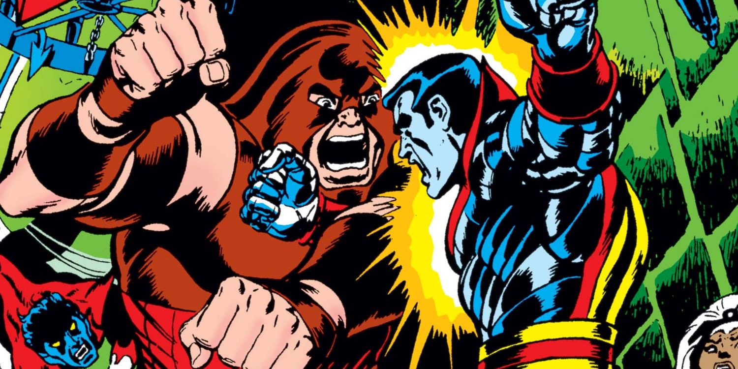 X-Men Juggernaut Fights Colossus