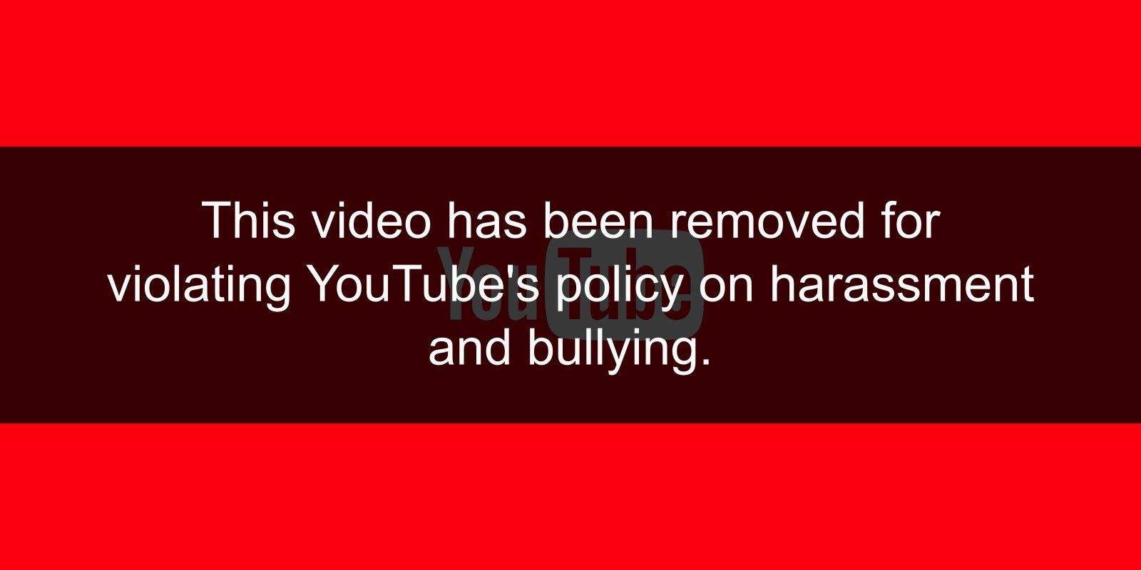 YouTube Video Removal
