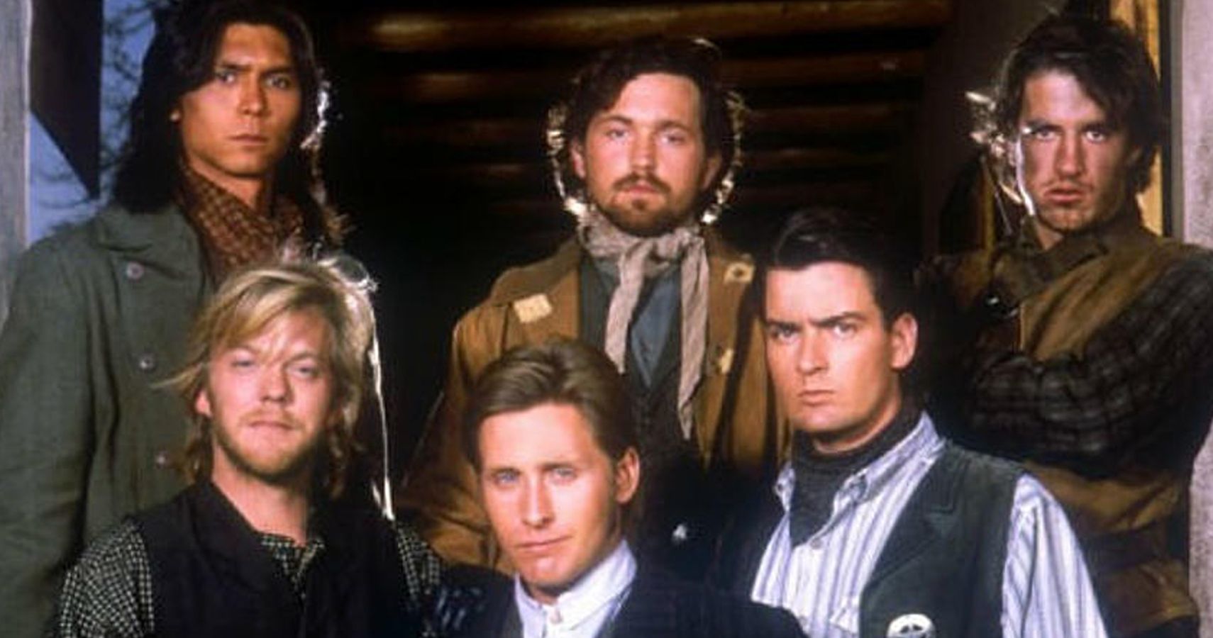 Billy the Kid and his gang in Young Guns