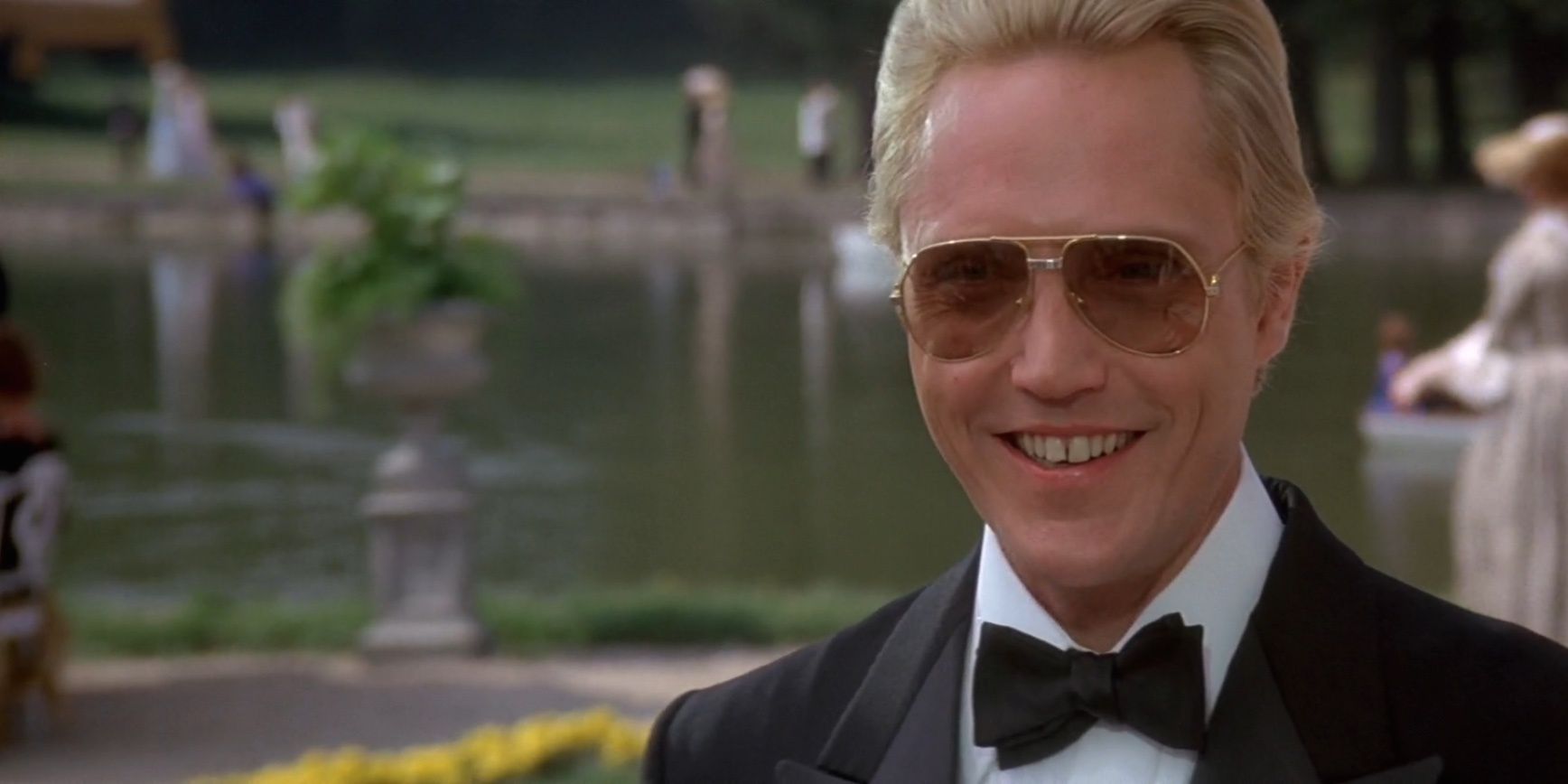 Christopher Walken as Max Zorin smiling in A View to a Kill