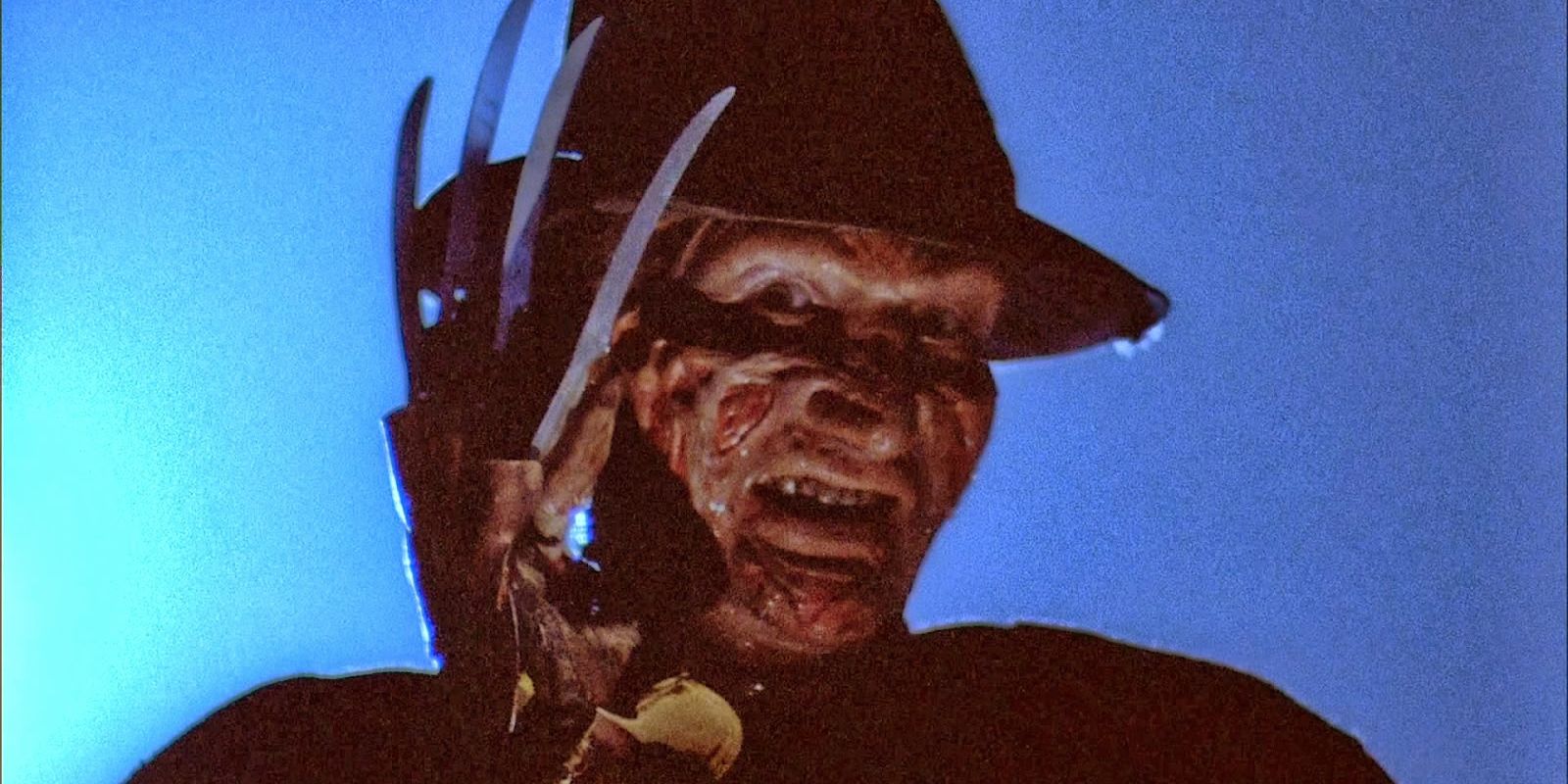 Freddy Krueger in the alleyway from Nightmare on Elm Street