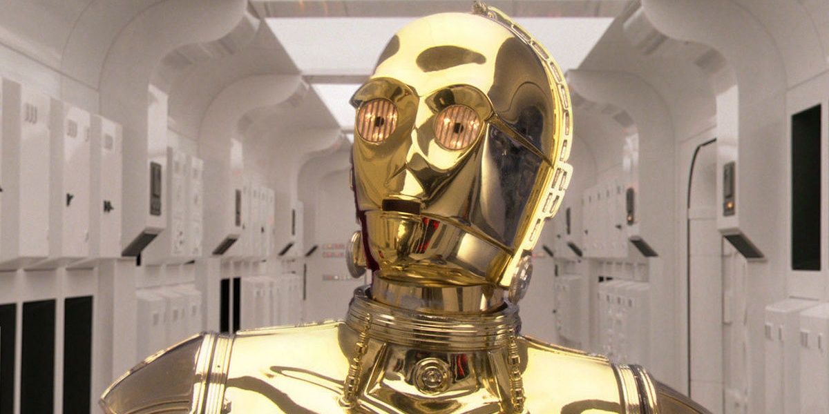 C-3PO on Tantive IV in Star Wars