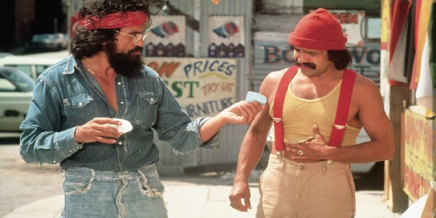 Cheech Marin and Tommy Chong in Up in Smoke