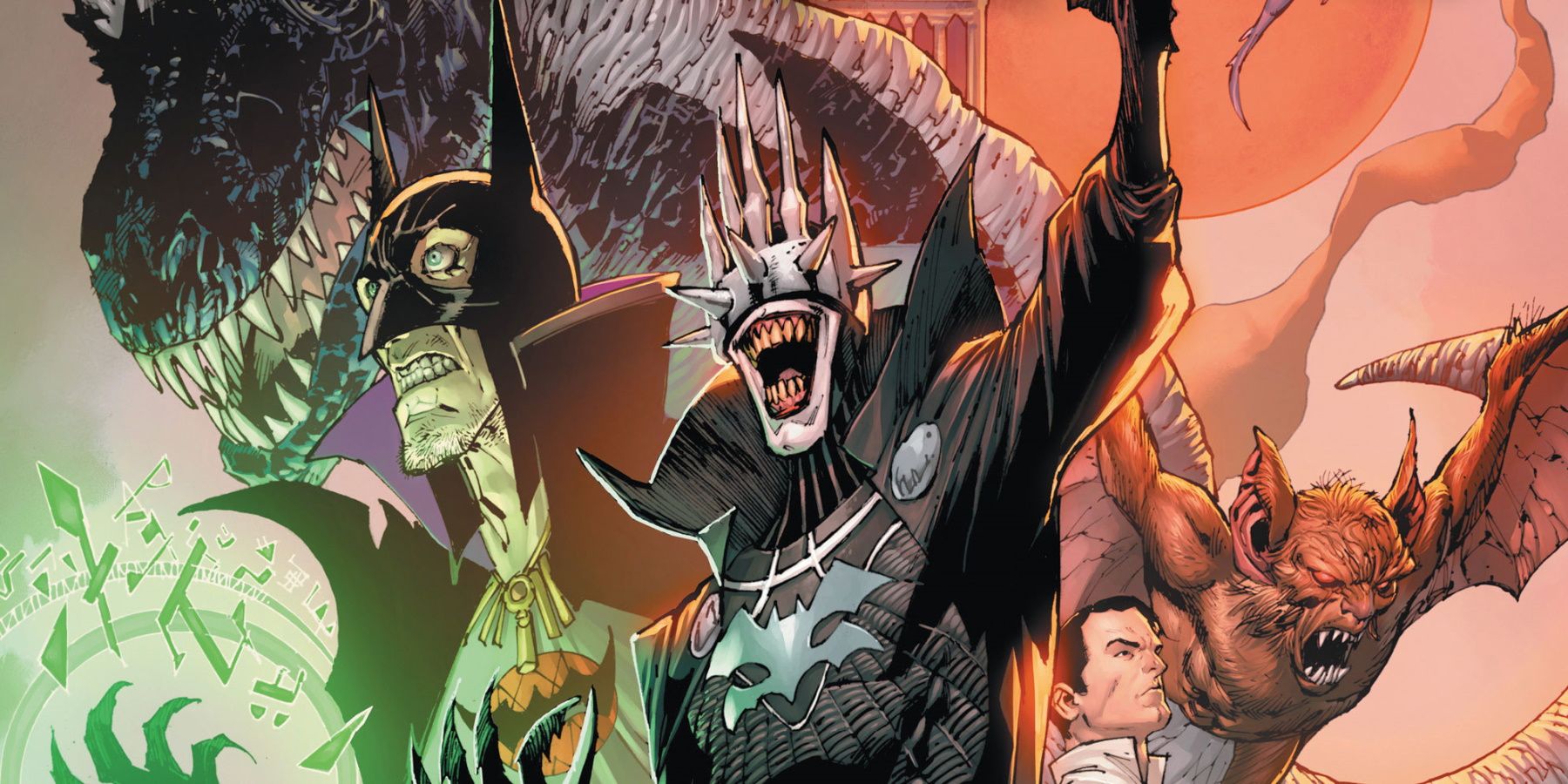 The Batman Who Laughs readying to attack.