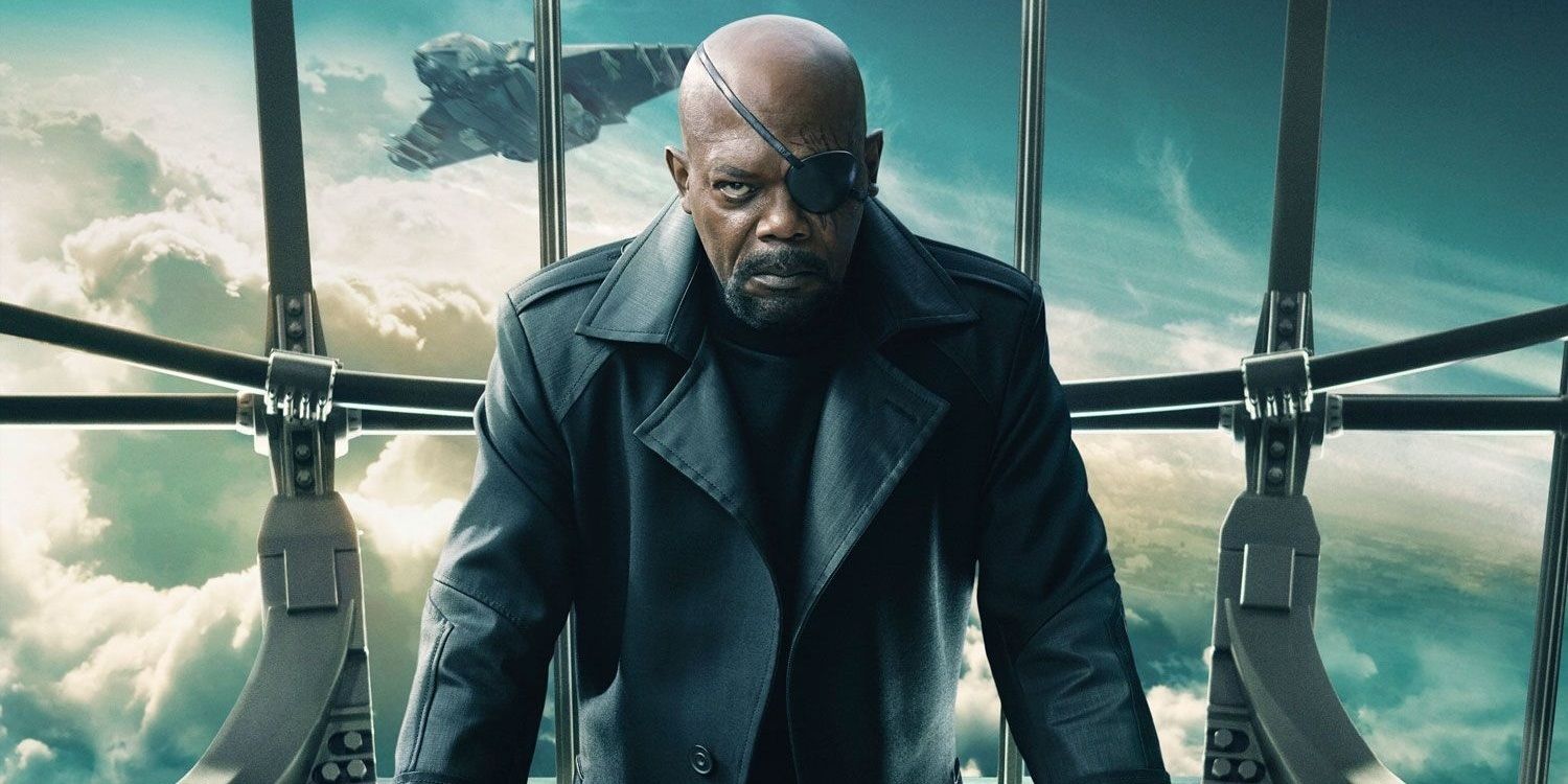 Nick Fury character poster for Captain America The Winter Soldier
