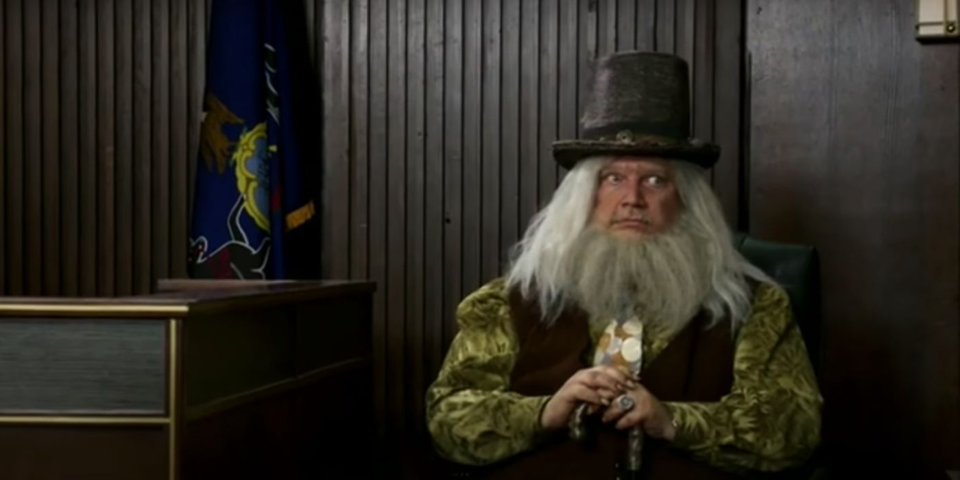Pappy McPoyle sitting on the stand in a courtroom in It's Always Sunny in Philadelphia