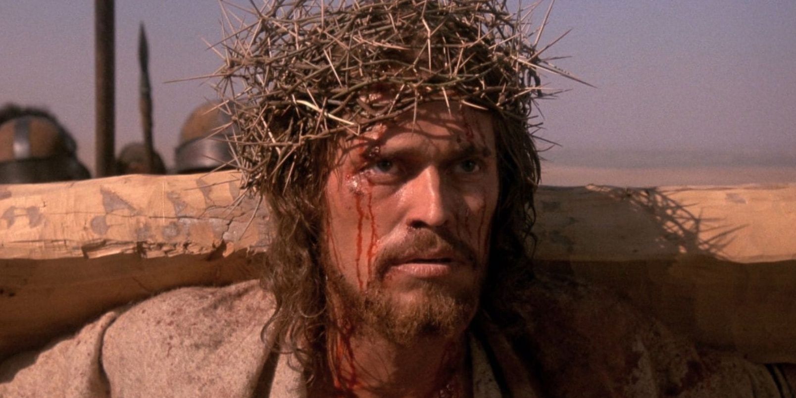 Jesus on the cross in The Last Temptation of Christ