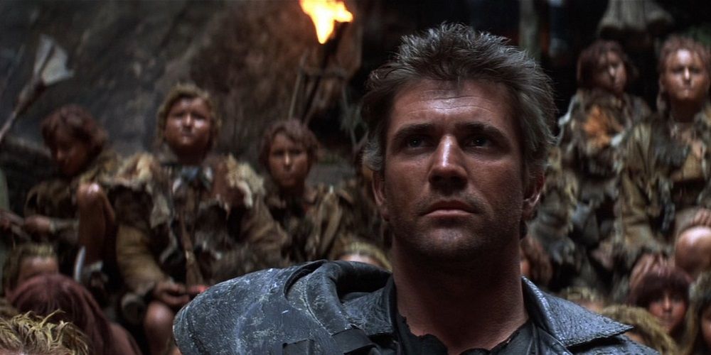 Mel Gibson in a post-apocalyptic wasteland in Mad Max Beyond Thunderdome