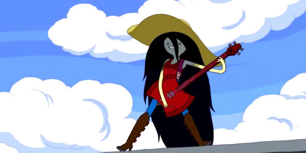 Marceline Plays Her Guitar